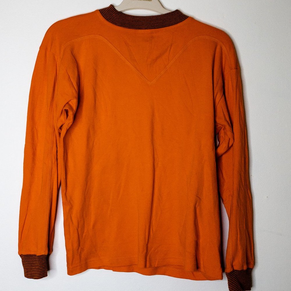 Mock Neck Orange Sweater